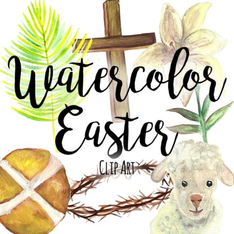 Watercolor Easter ClipArt by AffordableClipArt