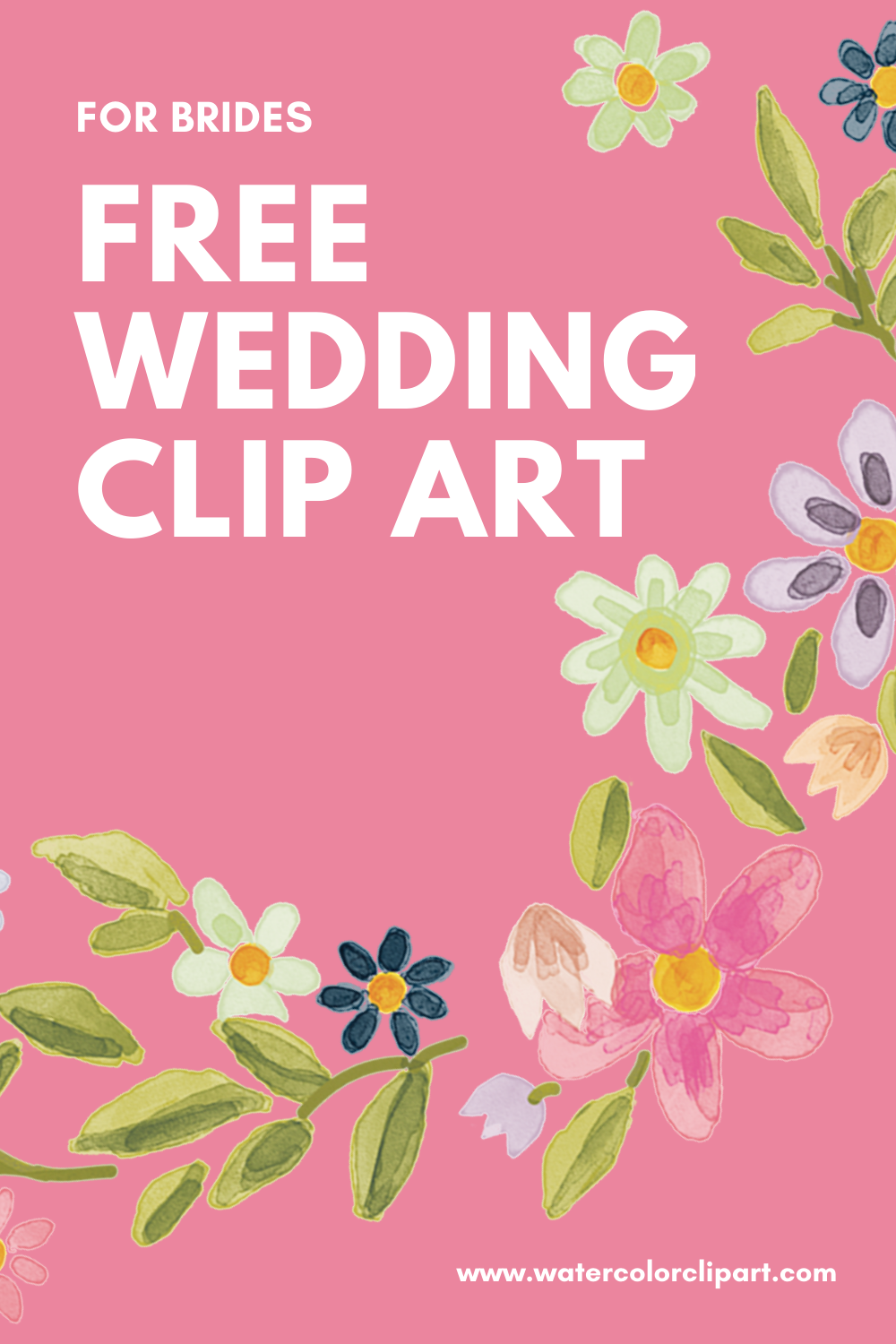 free wedding clip art Pinterest watercolor