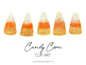 watercolor candy corn