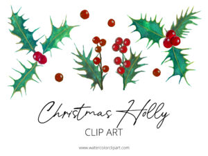 FREE CHRISTMAS HOLLY CLIP ART